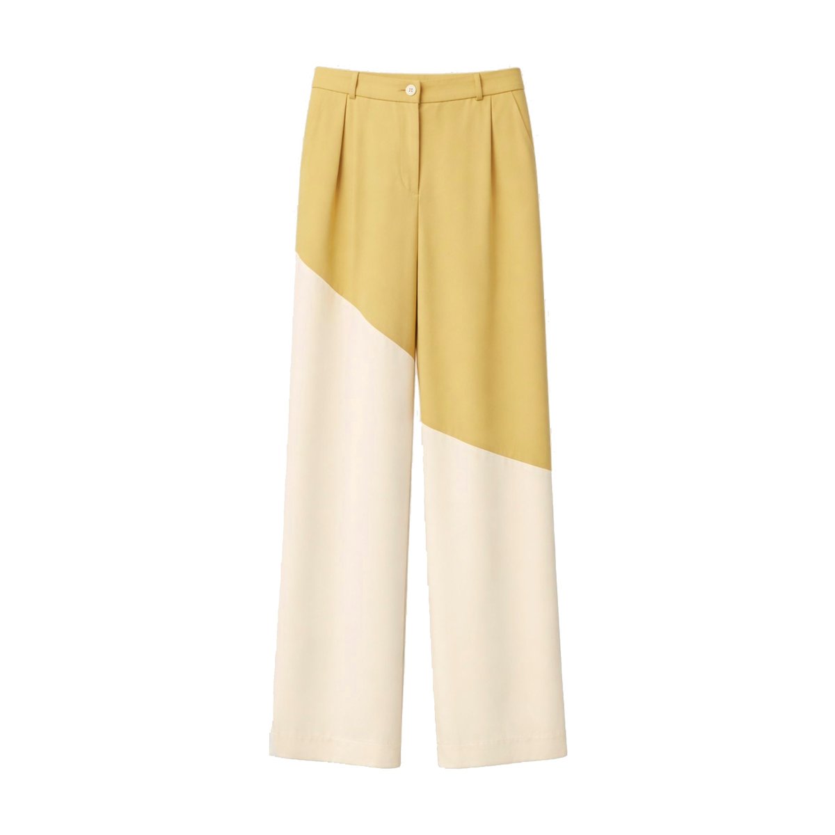 Pantalon large bicolore jaune, RODIER