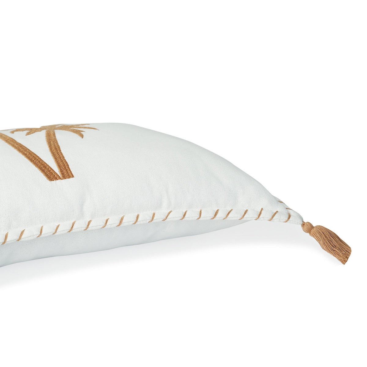 Coussin toile de coton OASIS terre de sienne, FEBRONIE