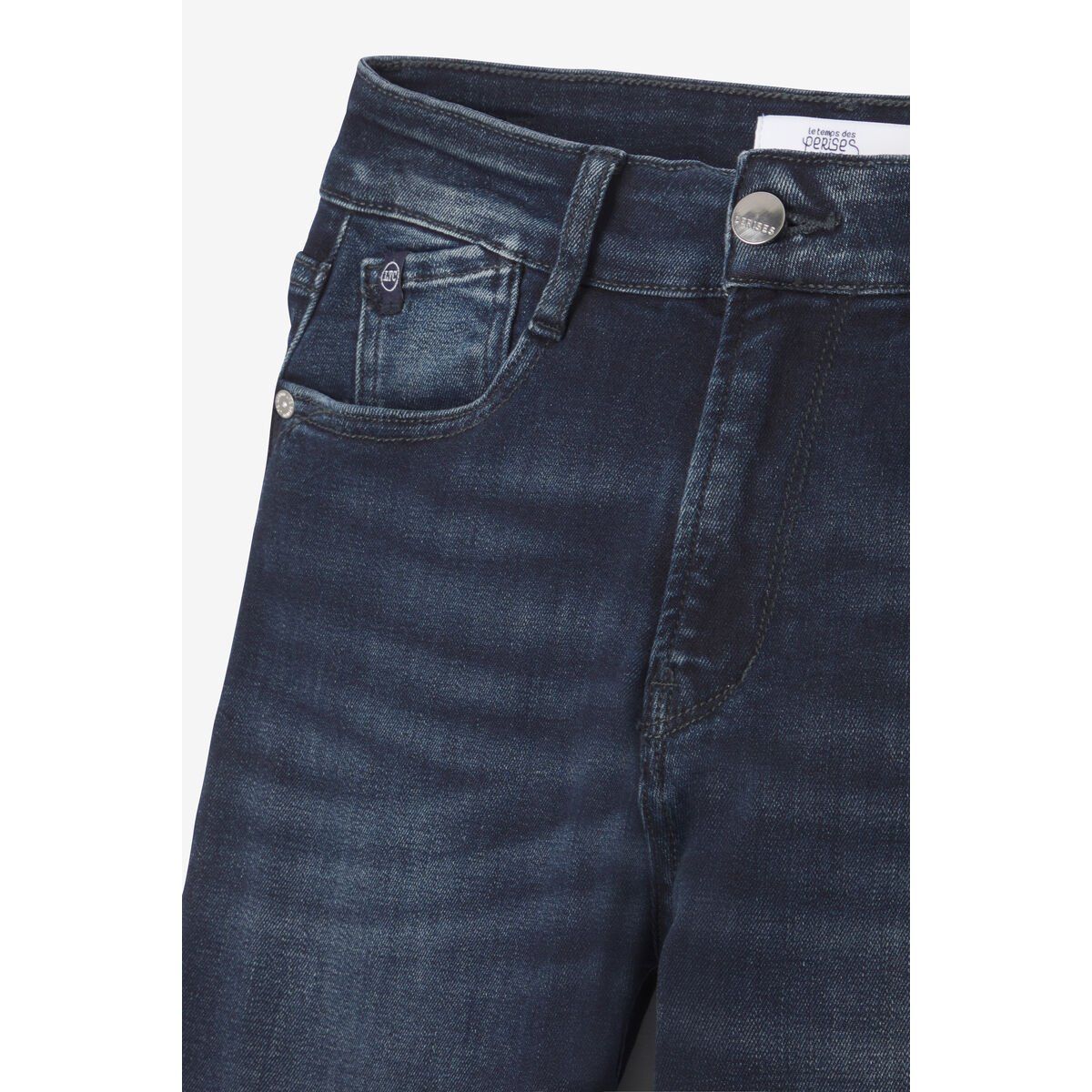 Jeans droite 400/17 mom , 7/8ème blue / black, LE TEMPS DES CERISES