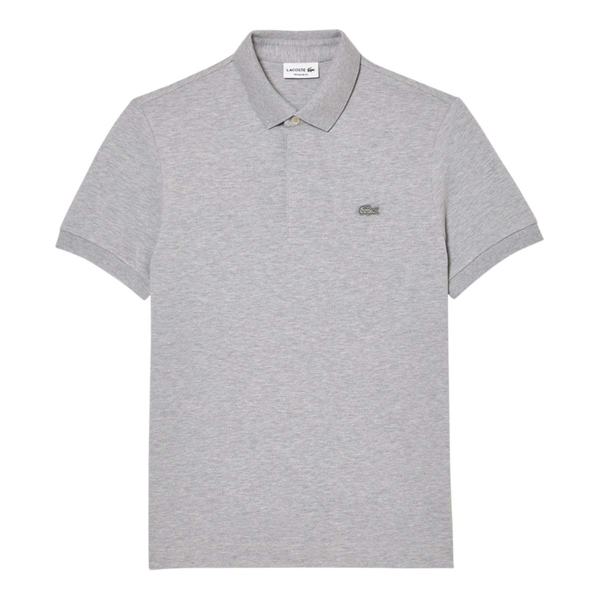 Polo Paris regular fit en Piqué stretch gris-cca, LACOSTE
