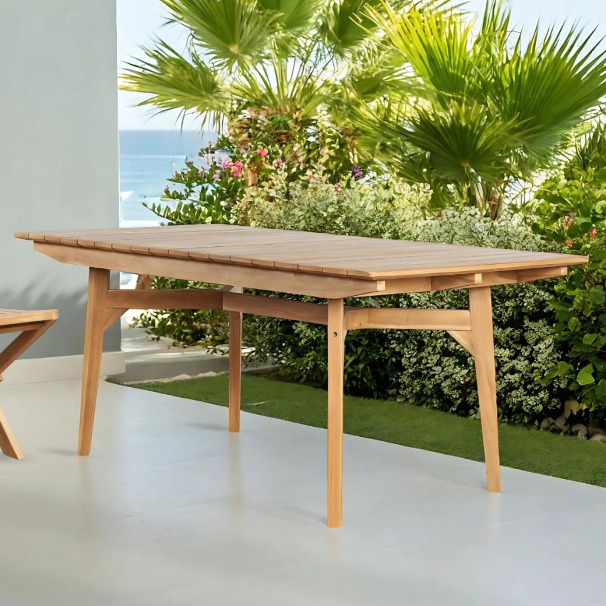 Table de jardin en teck Kino naturel, WANDA COLLECTION