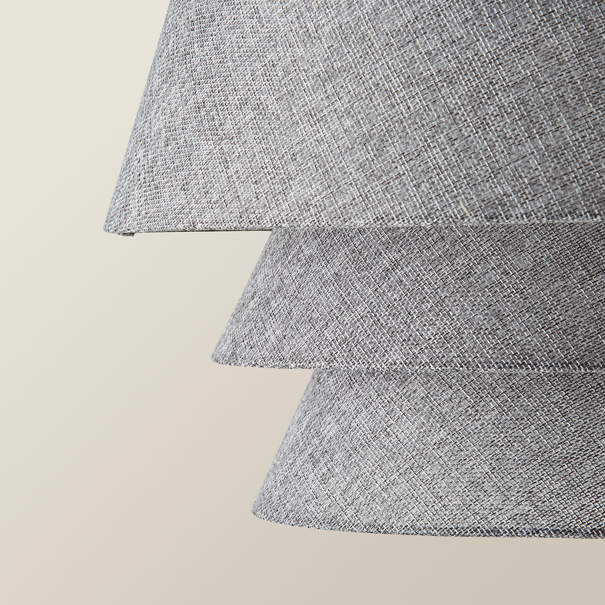 40cm Violet 5-Tier Linen Pendant Shade grey, SO'HOME