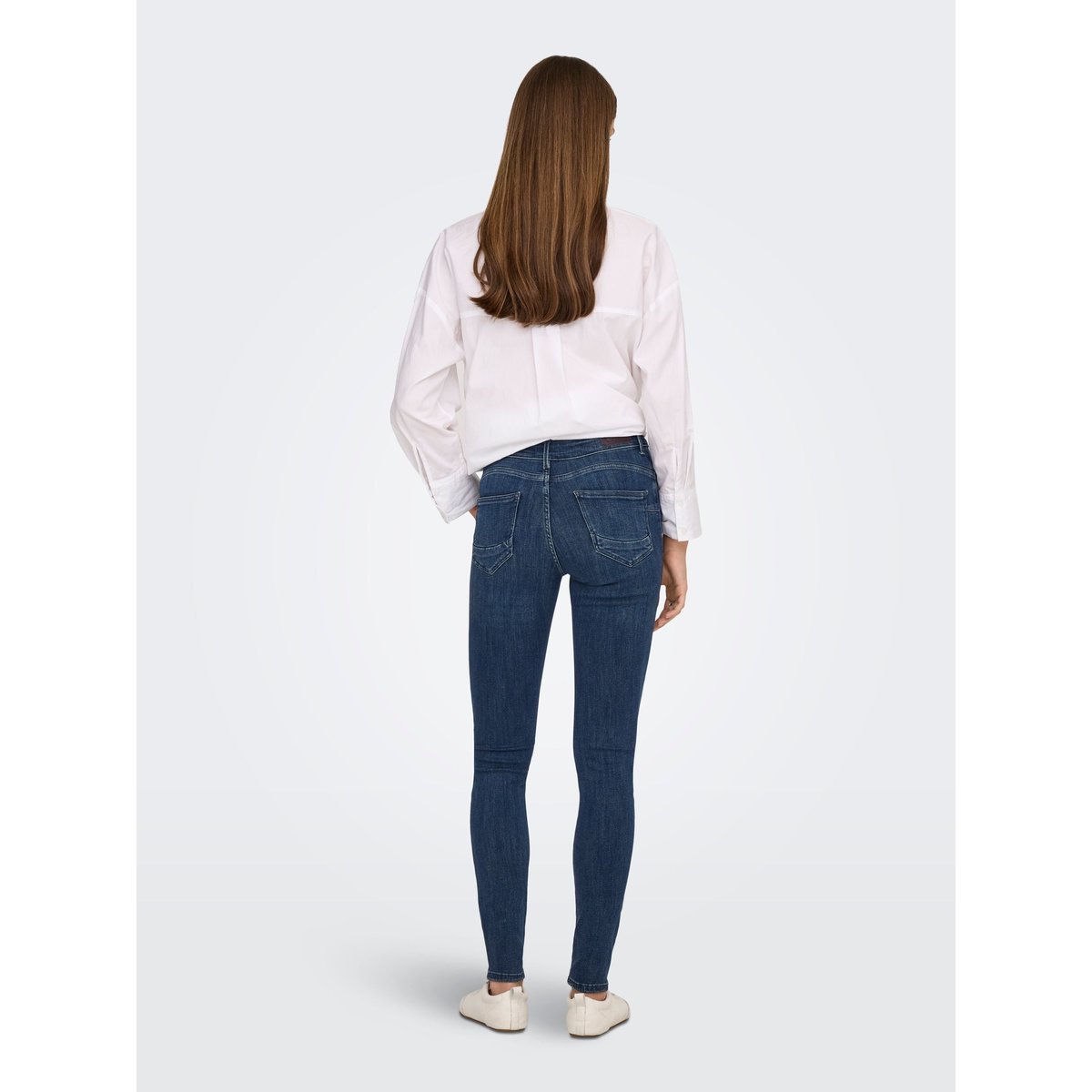 Jean Skinny dark blue denim, ONLY