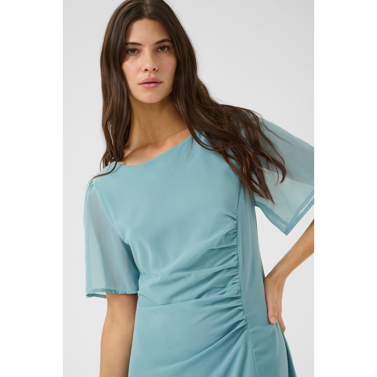 Dress bleu stone blue, CREAM