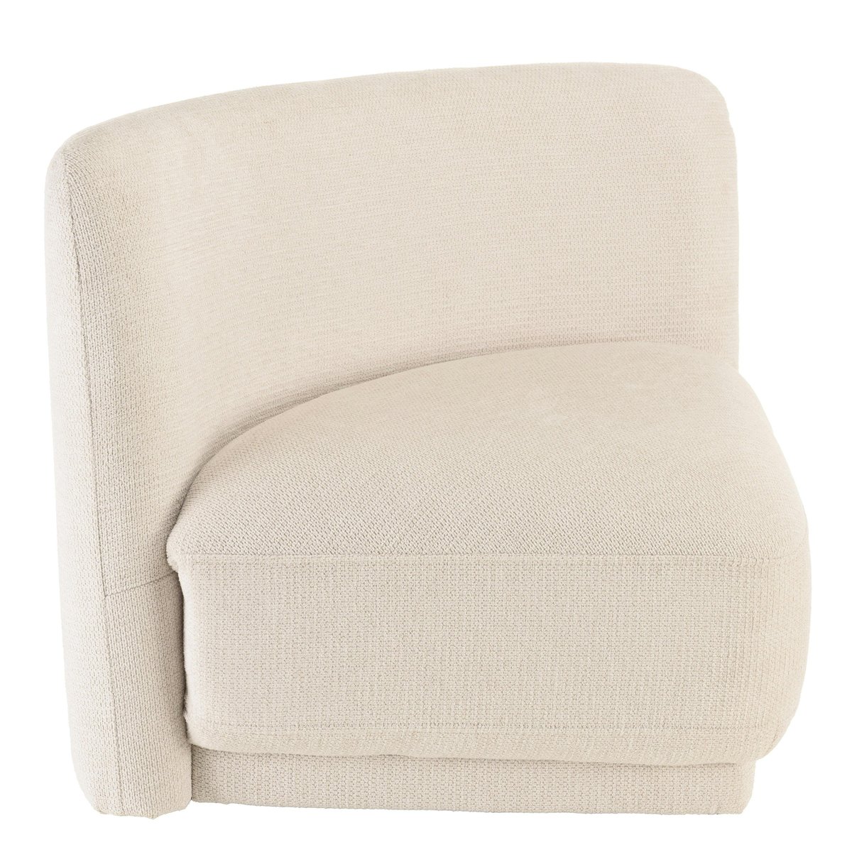 Canapé modulable 1 dossier et 3 poufs COLOMBUS beige, PIER IMPORT