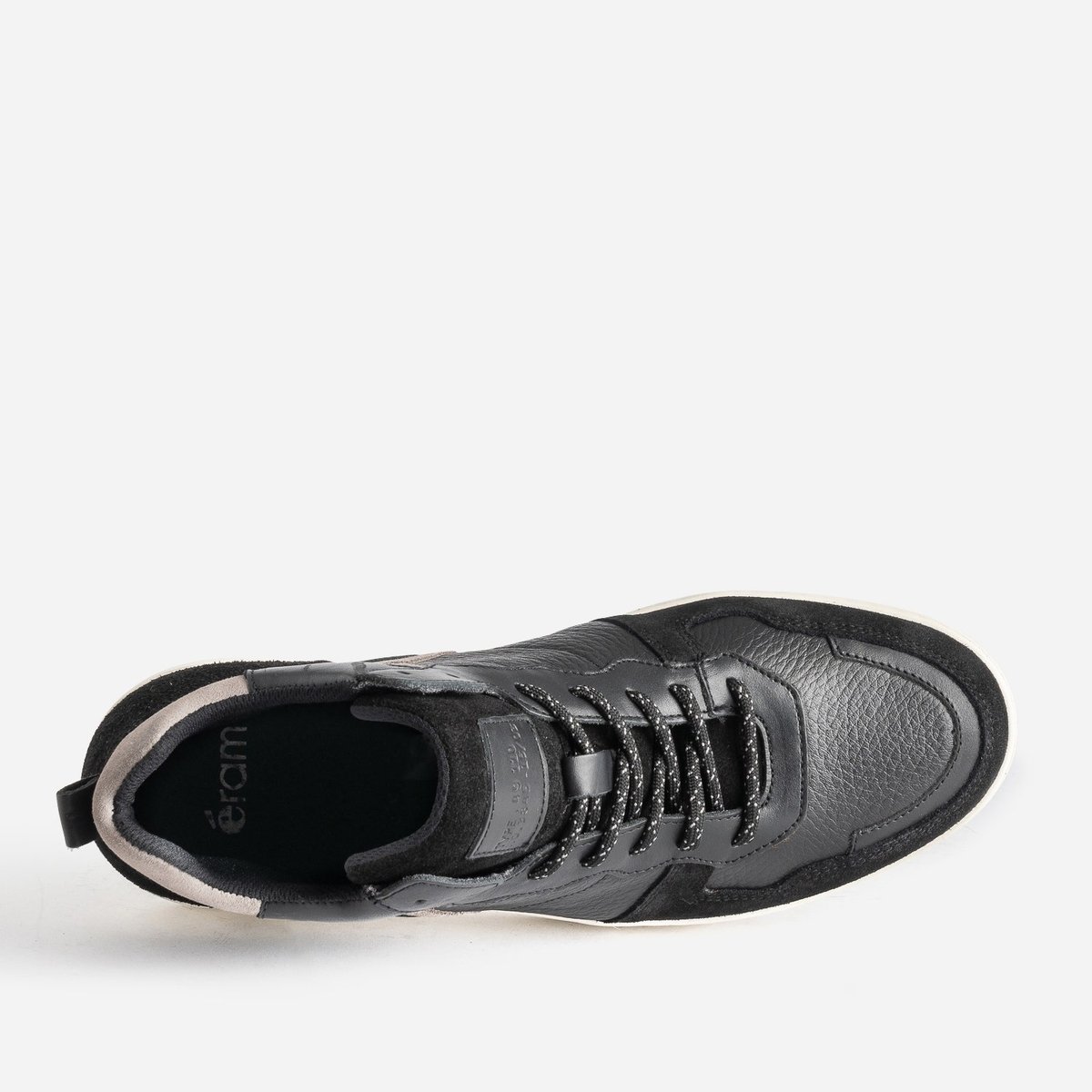 Basket en cuir PAVACO noir, ERAM