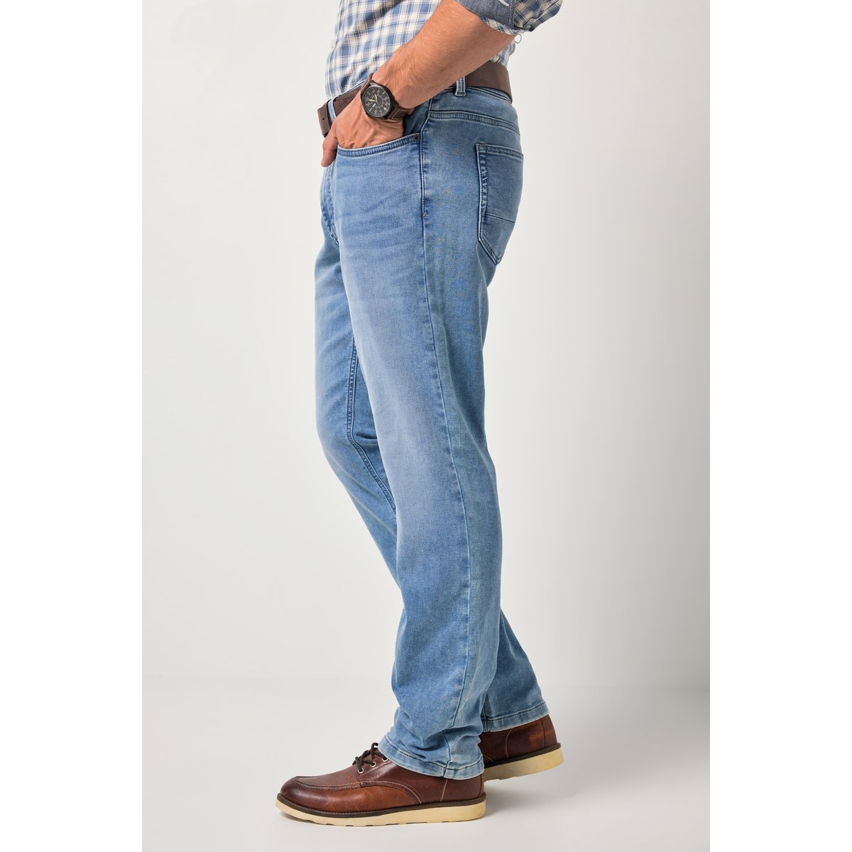 Jean FLEXNAMIC®, 5 poches, coupe Regular Fit bleu clair, JP1880