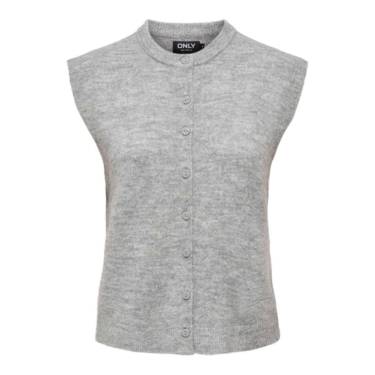 Gilet medium grey melange, ONLY