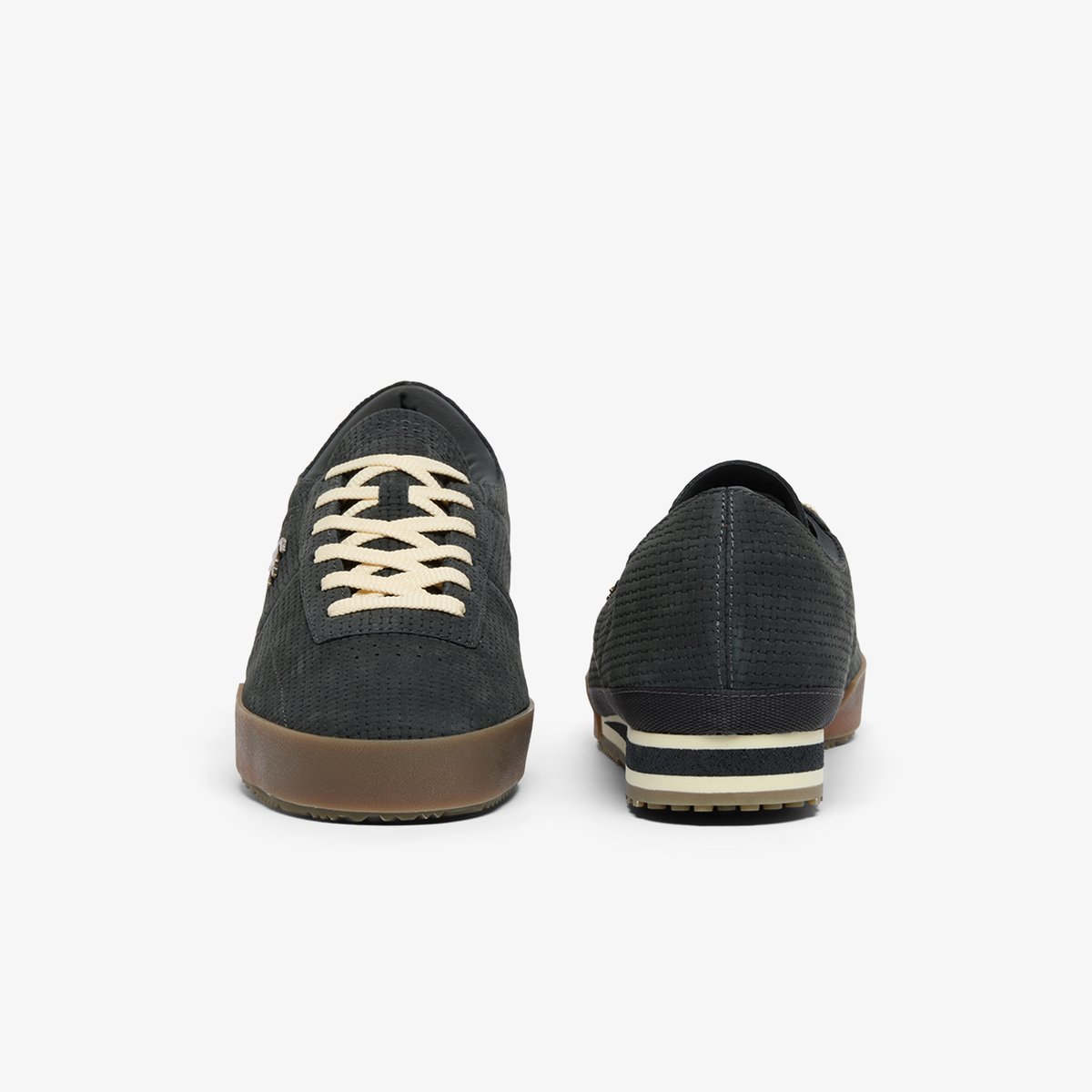 Sneakers Aura homme en cuir gris-gu2, LACOSTE