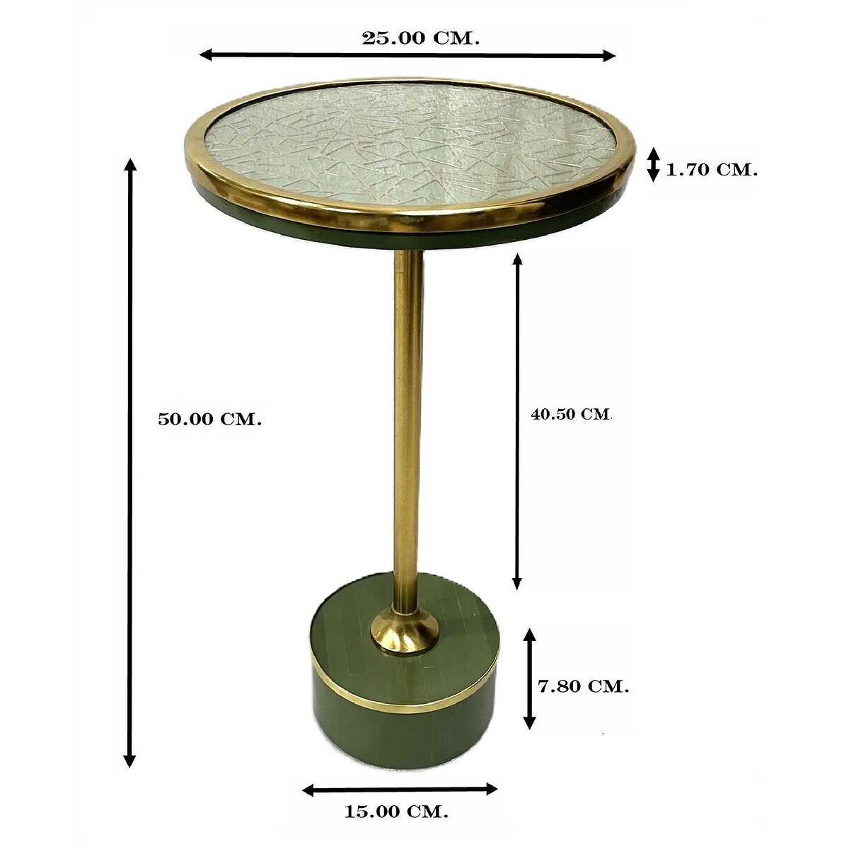 Table d appoint Grazia Crack Ø25cm multicolore, KARE DESIGN