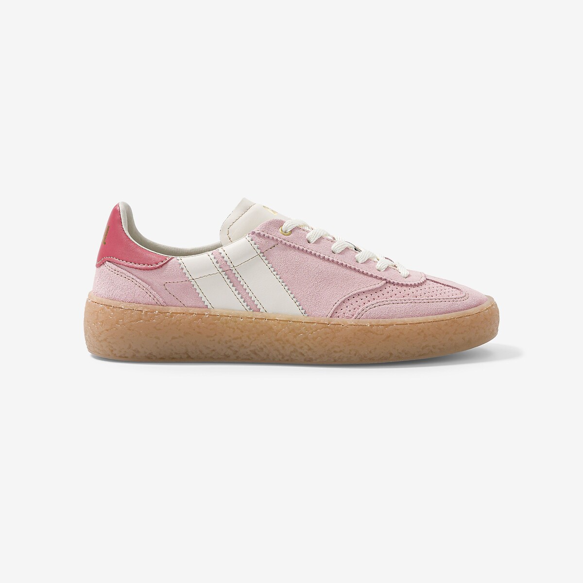 Baskets en cuir rose, CAVAL