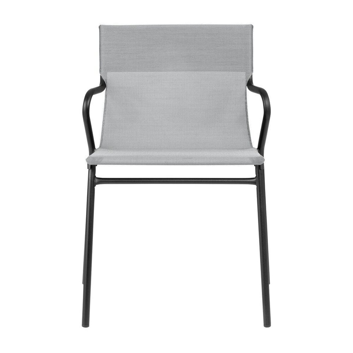 Fauteuil assise grand confort - HORIZON pearl tube noir, LAFUMA MOBILIER