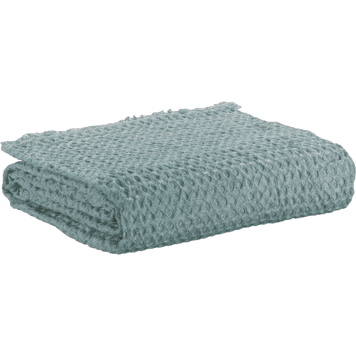 Plaid Polyester Recyclé bleu canard, EDEN