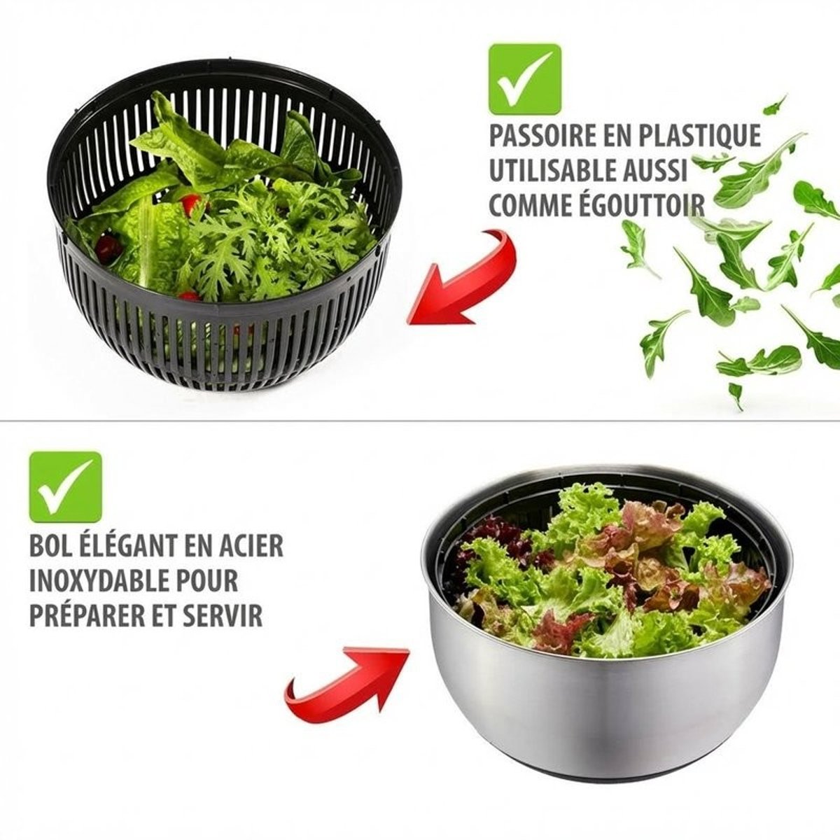 Essoreuse à salade PULLIT argent / métallique, GEFU
