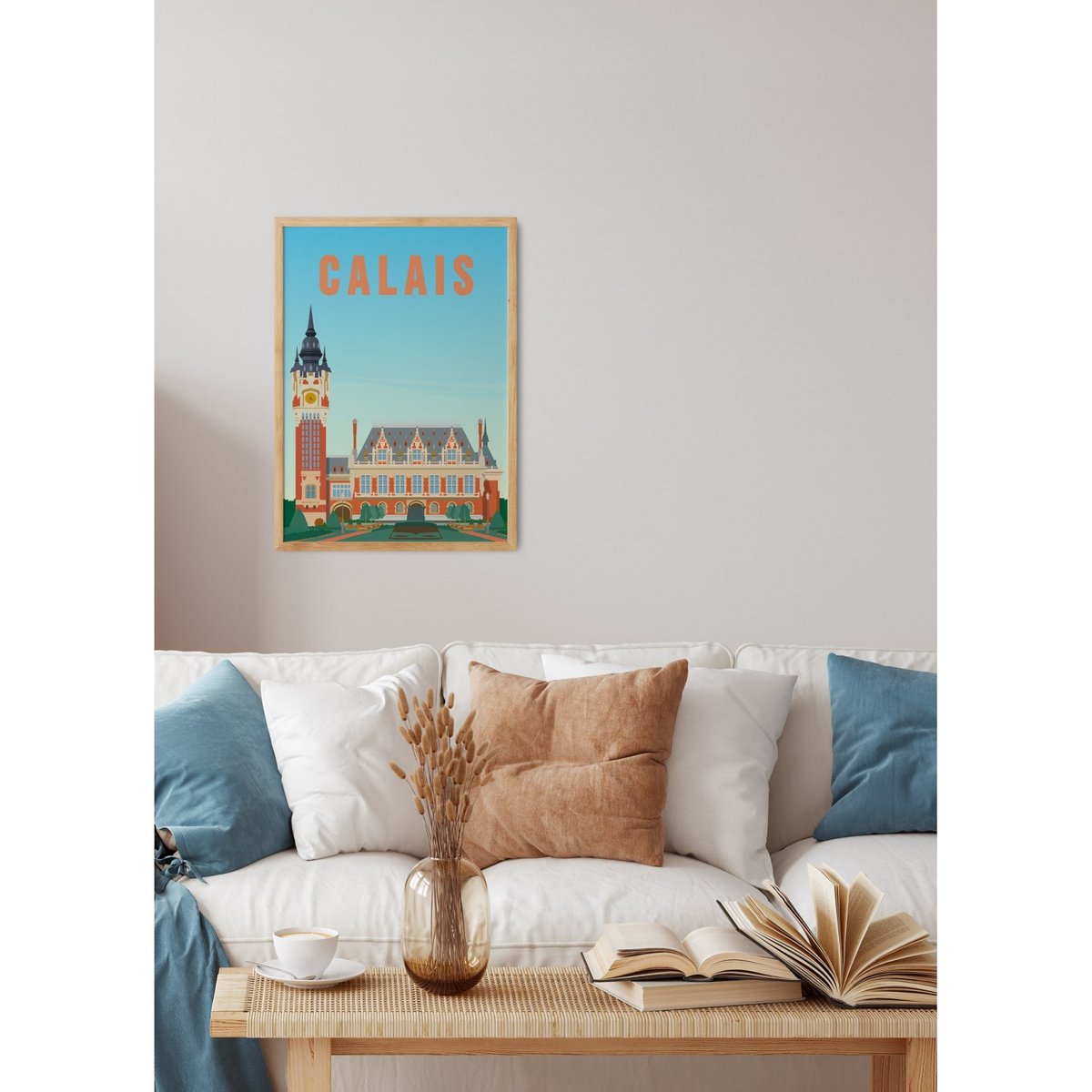 Affiche ville Calais blanc, L'AFFICHERIE