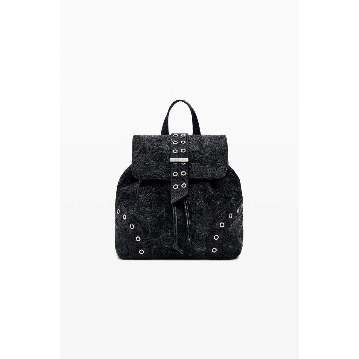 Petit sac à dos ajouré noir, DESIGUAL