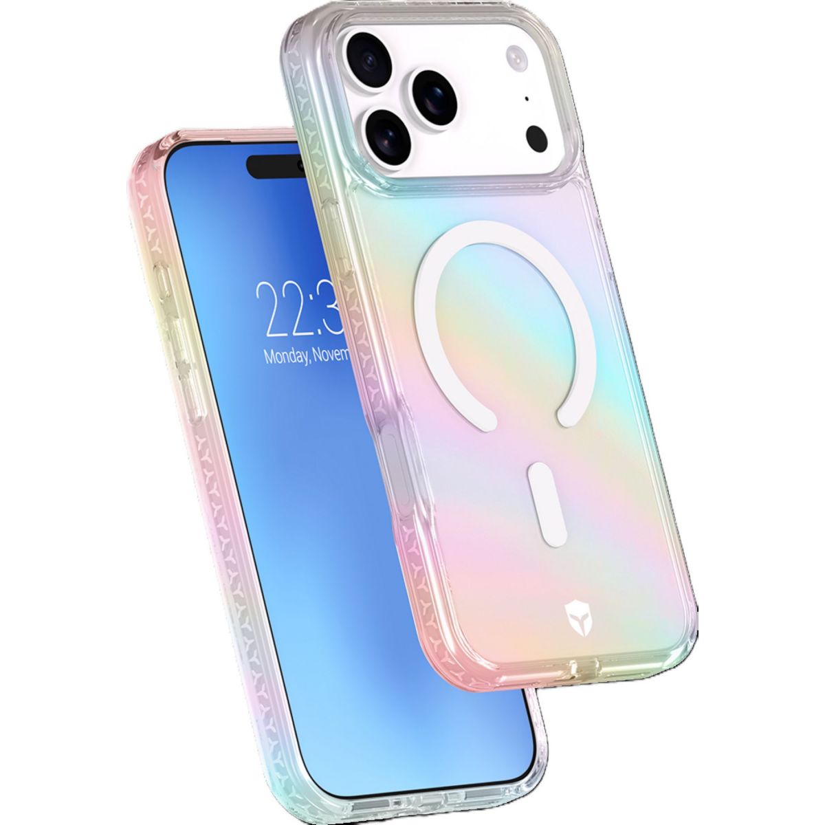 Coque iPhone 18 Pro Max MagSafe Holographique couleur unique, FORCE CASE