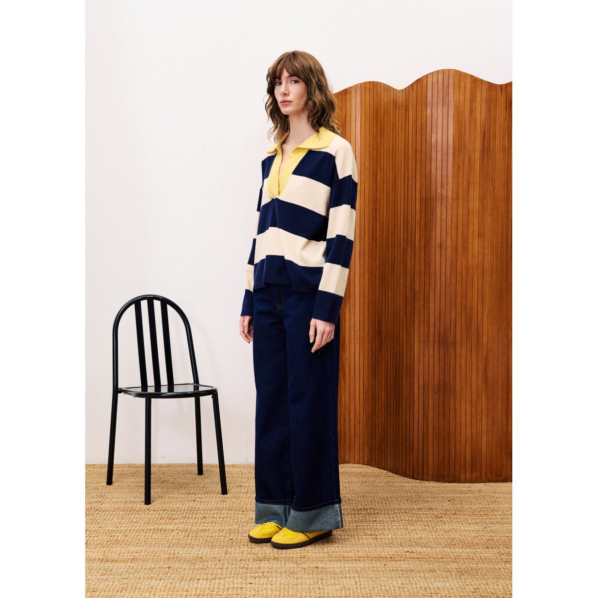 Jean en coton SUKI bleu nuit, FRNCH