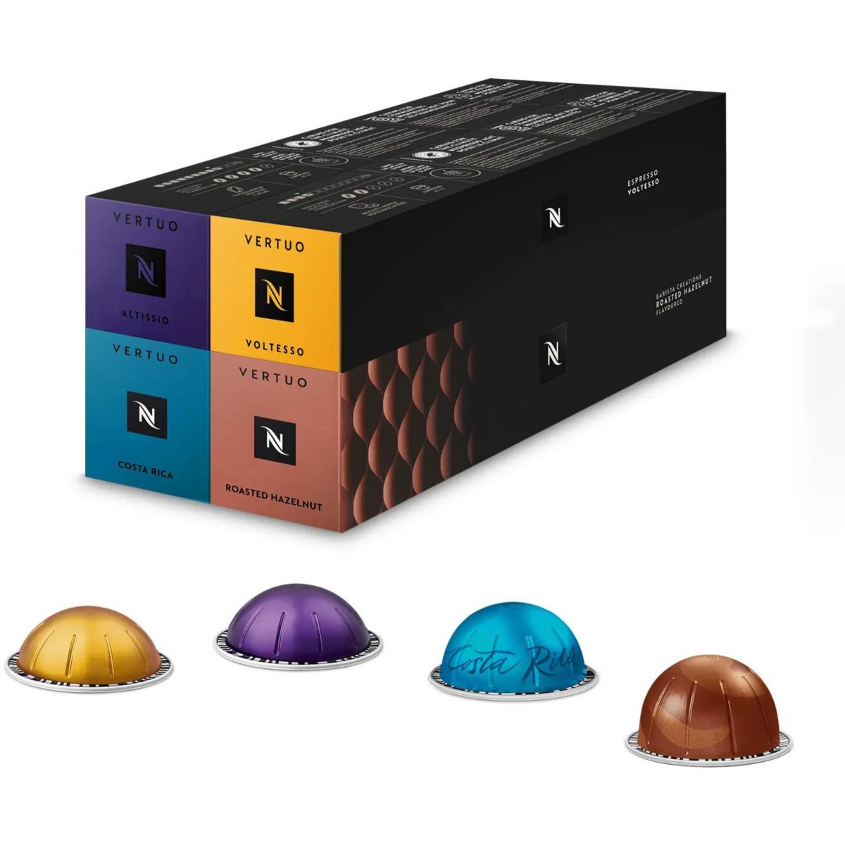 Nespresso Vertuo Next Nespresso Noir Mat et 52 cap couleur unique, KRUPS