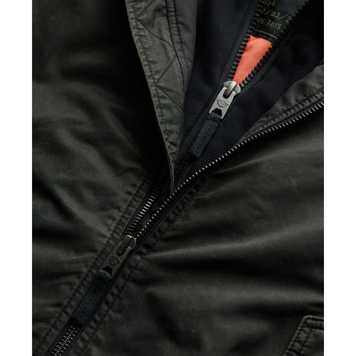 Bomber militaire MA1 vert foncé délavé, SUPERDRY