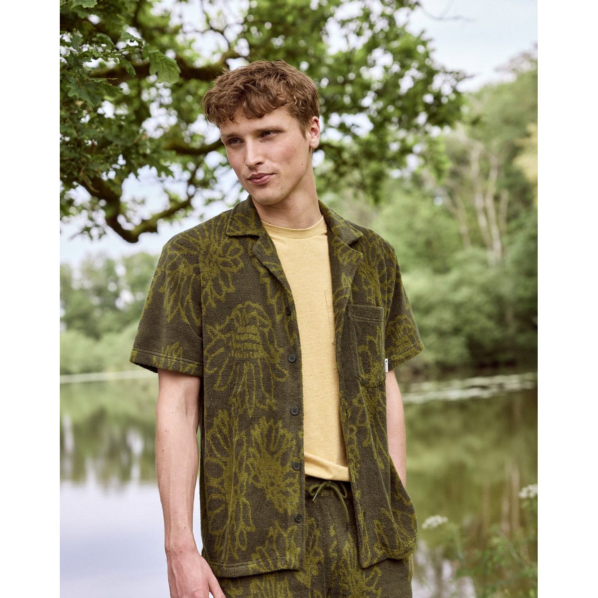 Chemise PAIOLIVE kaki foncé, FAGUO