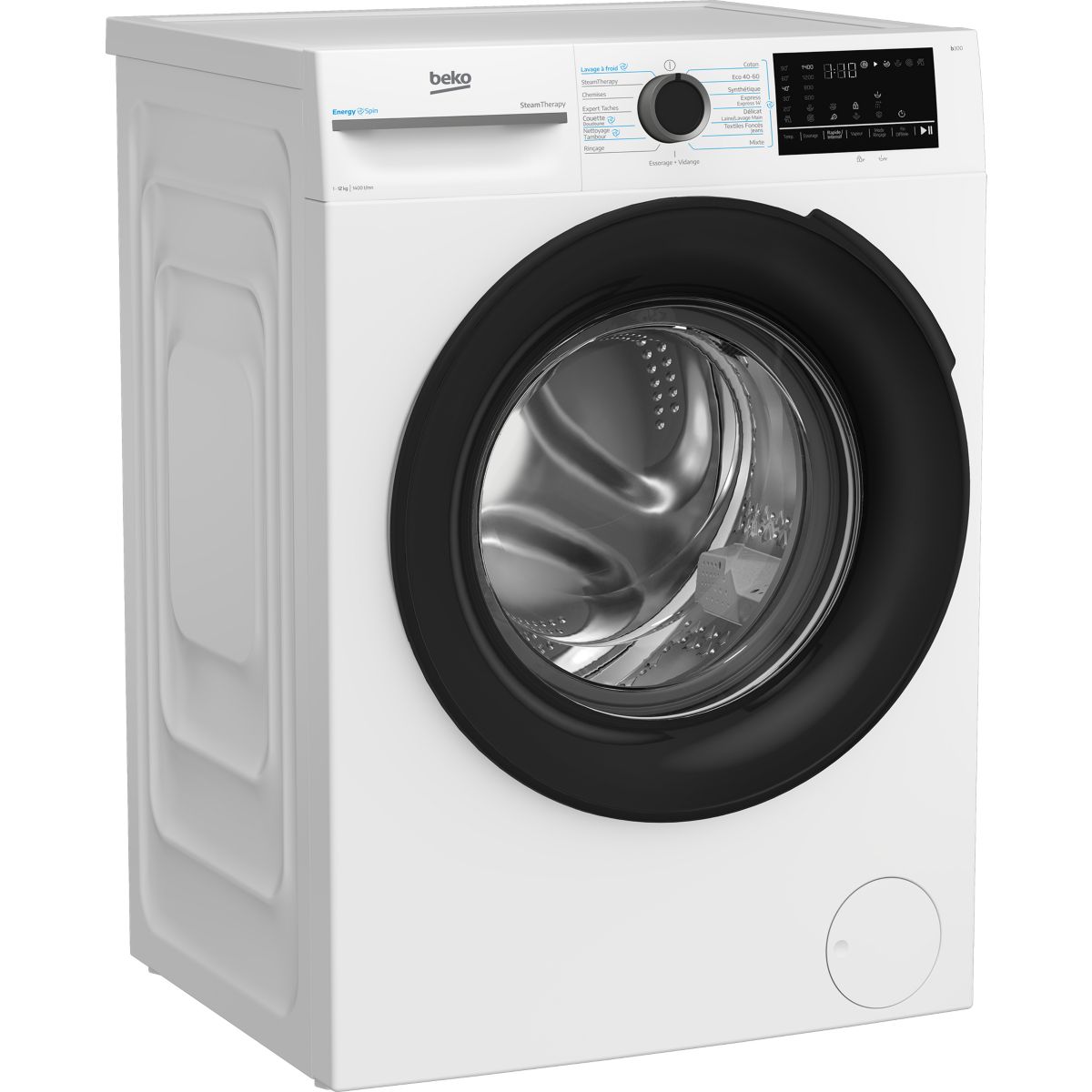 Lave linge hublot BM3WFT412411B couleur unique, BEKO