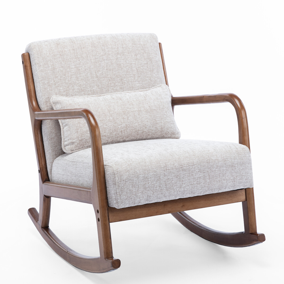Ezra Chunky Chenille Rocking Chair natural, SO'HOME