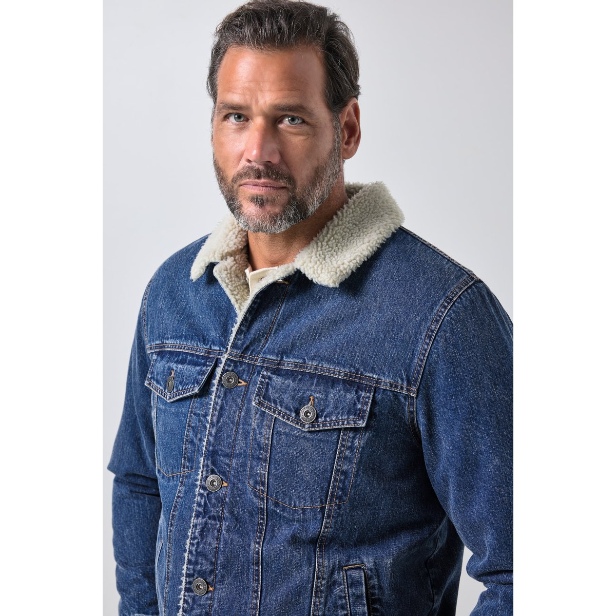 Veste en denim bleu jean, JP1880