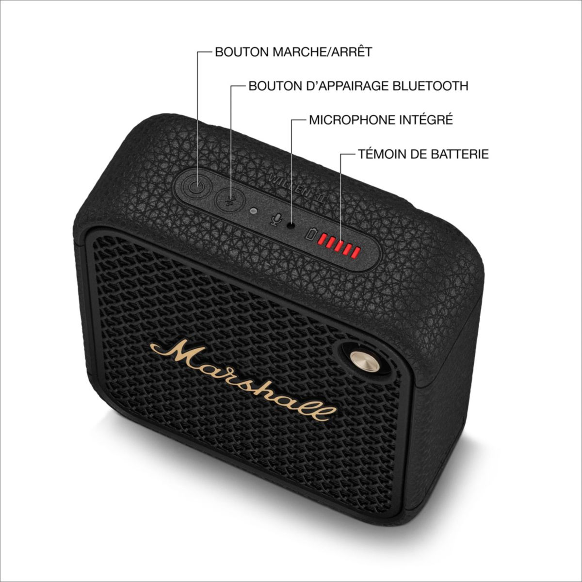 Enceinte portable Willen II Black & Brass noir, MARSHALL