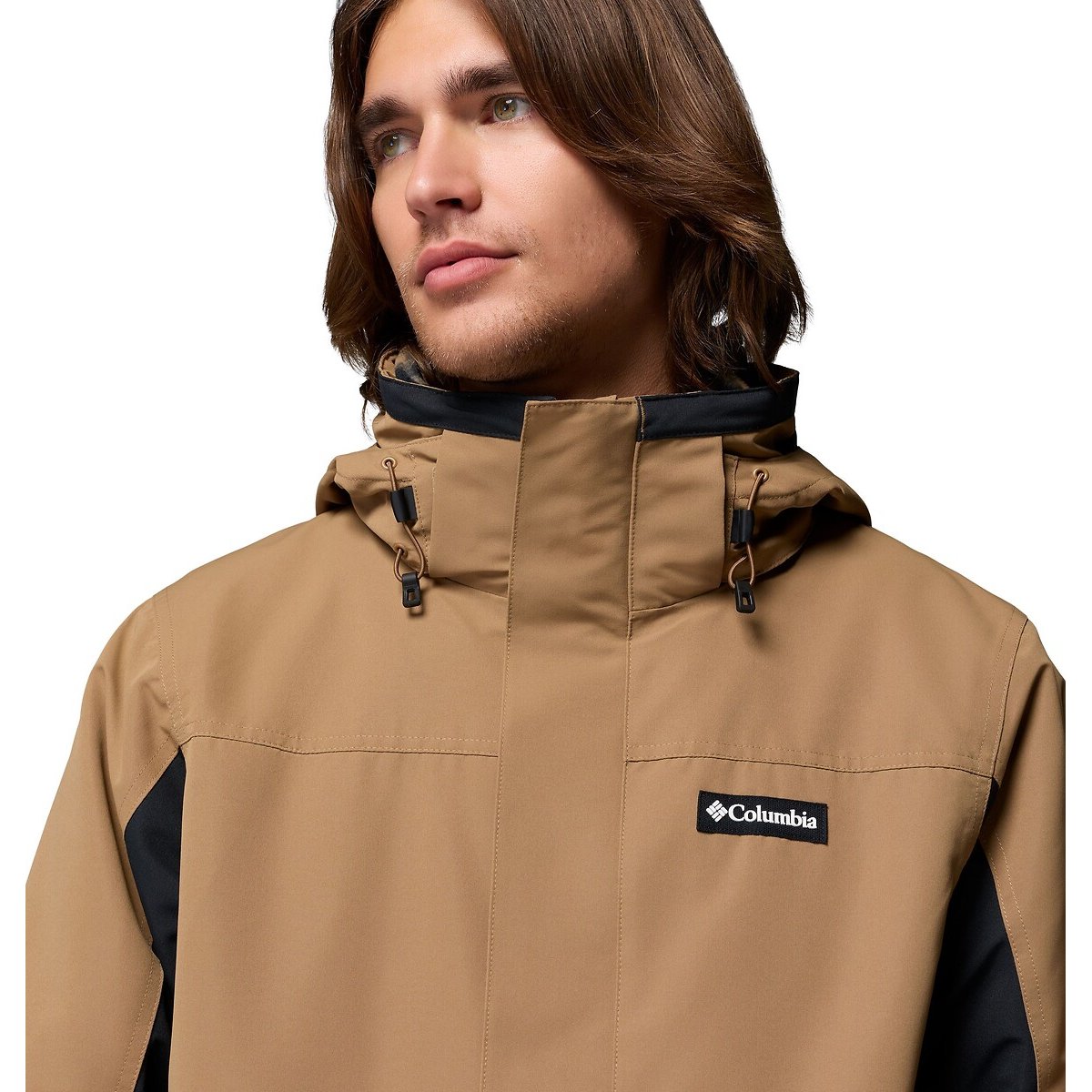 Manteau 3 en 1 avec polaire amovible marron/noir, COLUMBIA