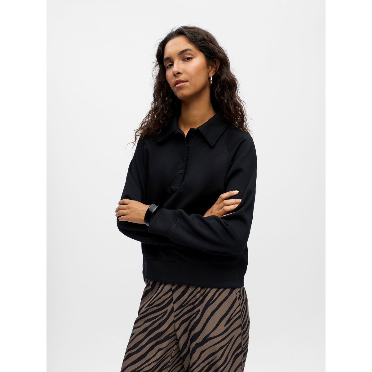 Polo Manches longues noir - black, OBJECT