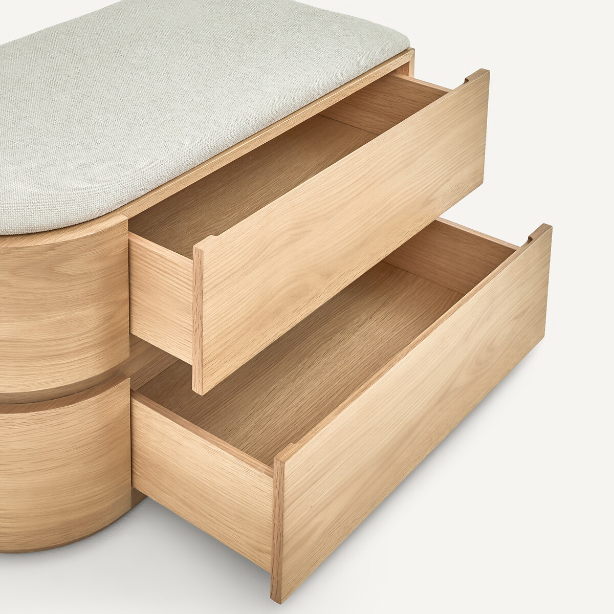 Mueble bajo para armario modular en chapa de roble, EVORIA natural, AM.PM