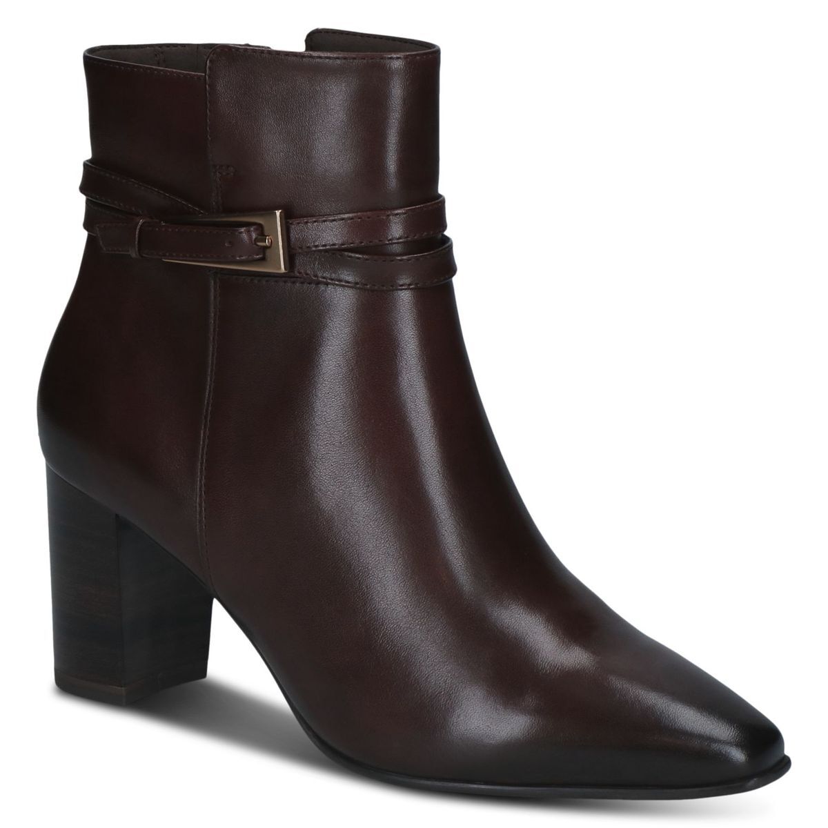 Bottine en cuir marron camel, CAPRICE
