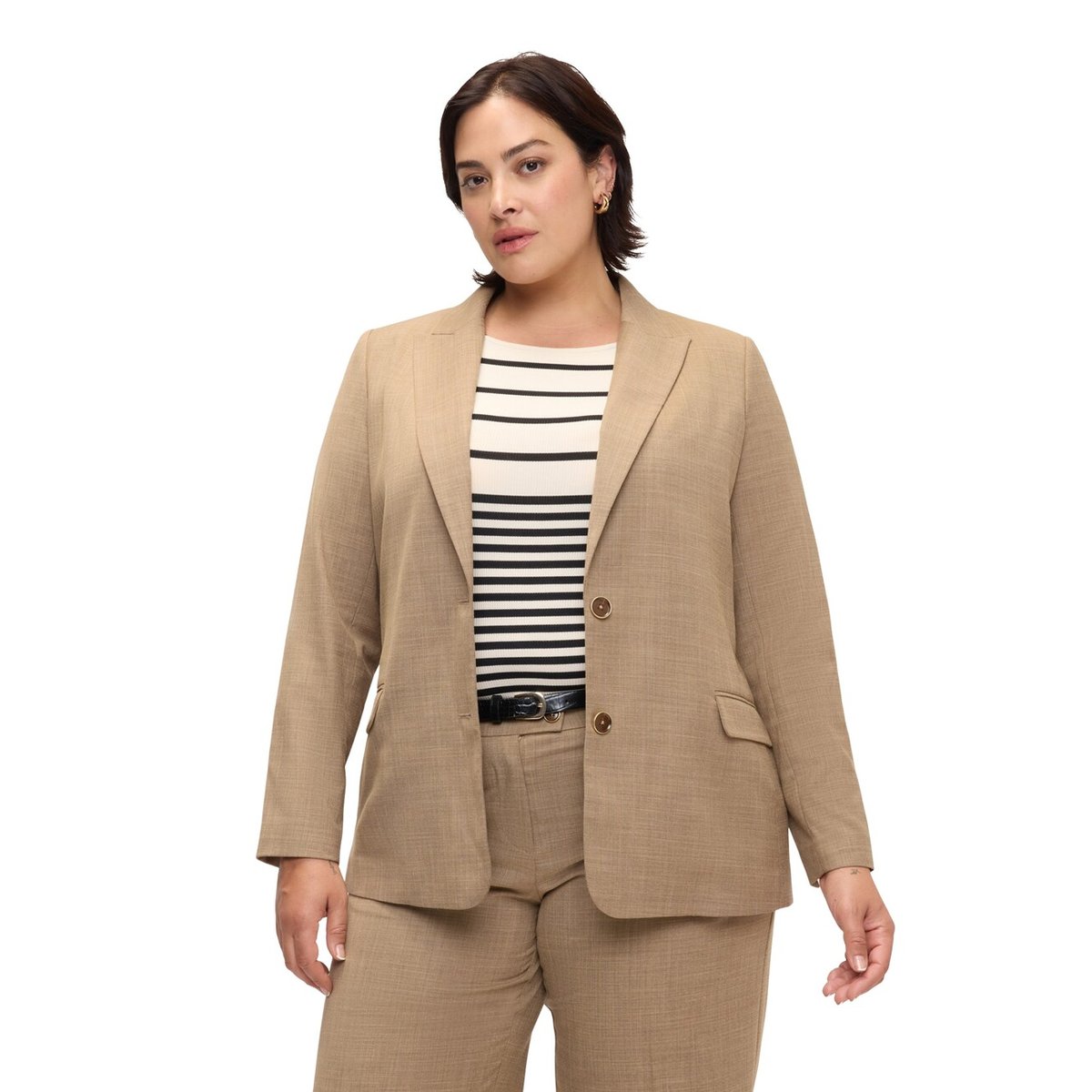 Blazer chiné beige, FIORELLA RUBINO