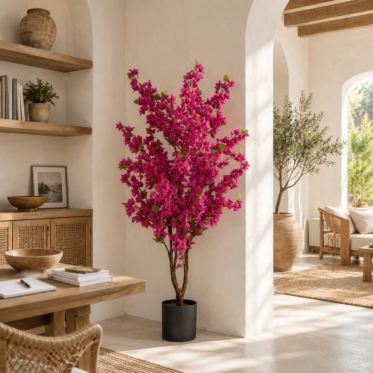Bougainvillier artificiel fuchsia 175cm autres, LIGNE DECO