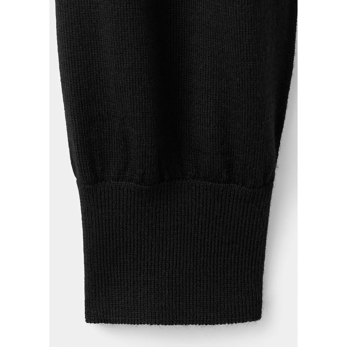 Pull-over 100 % laine mérinos col montant noir, MANGO MAN