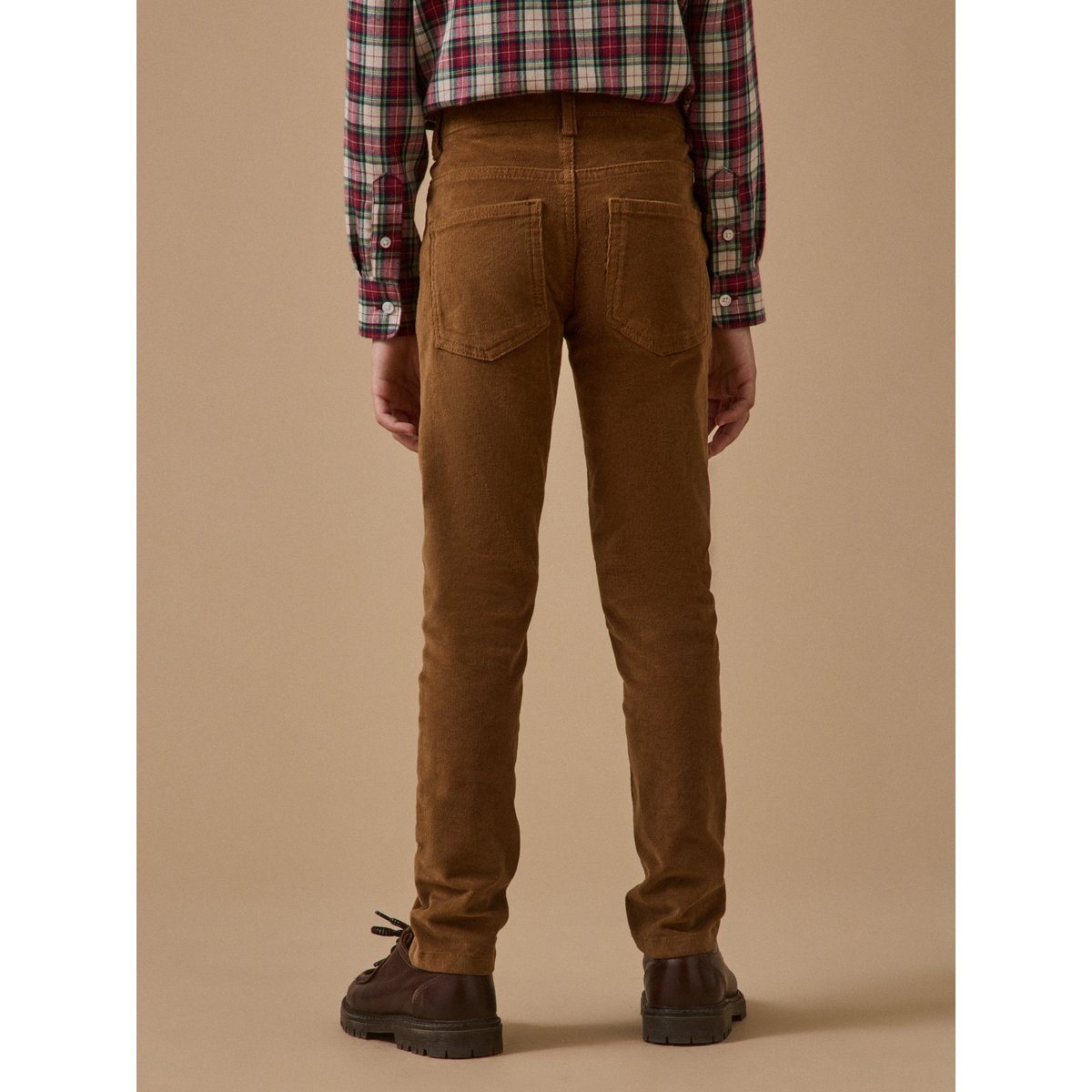 Slim en velours tabac, CYRILLUS