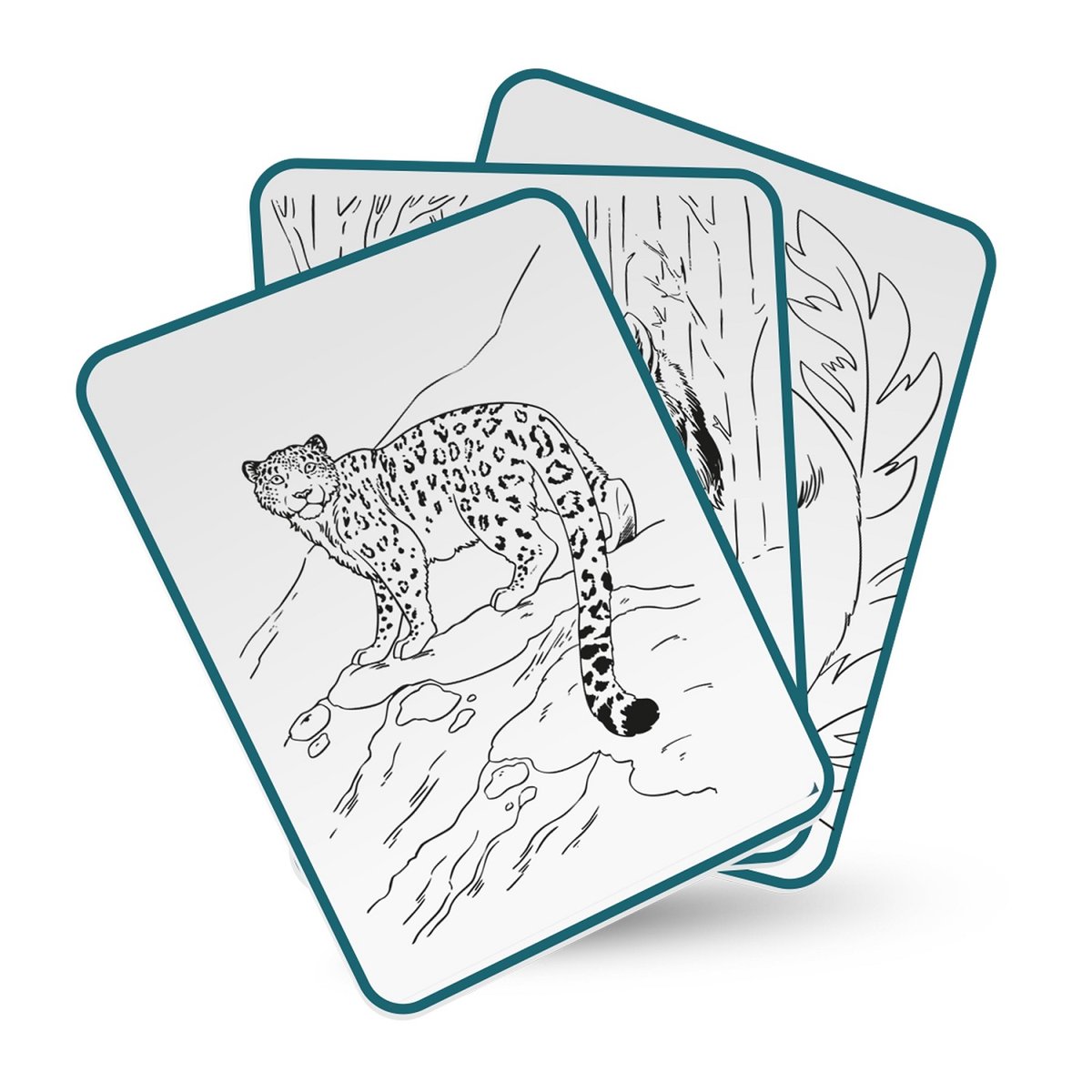 Tablette KIDYDRAW-PAD Animals bleu, KIDYWOLF