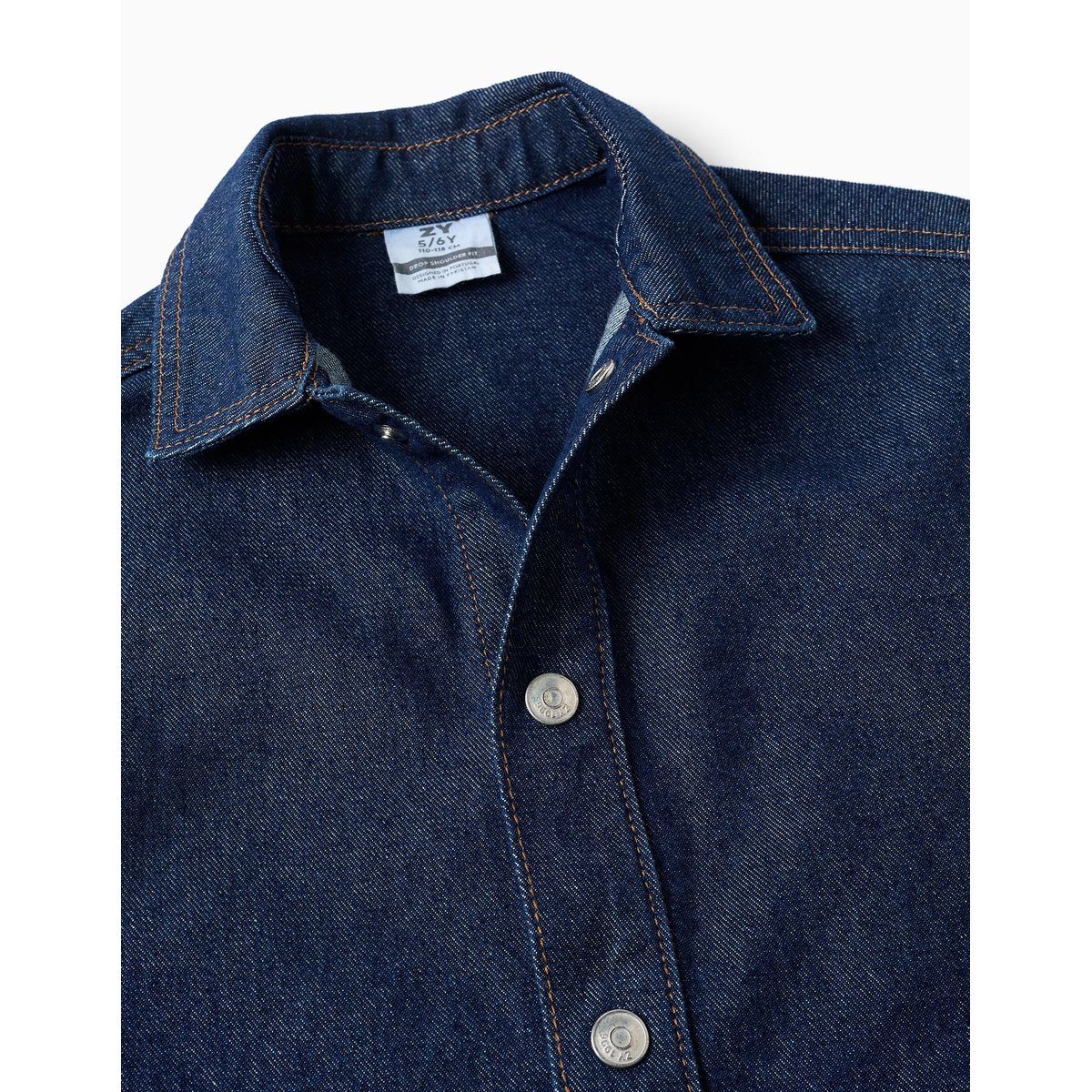 Surchemise en jean avec poches frontales bleu foncé, ZIPPY