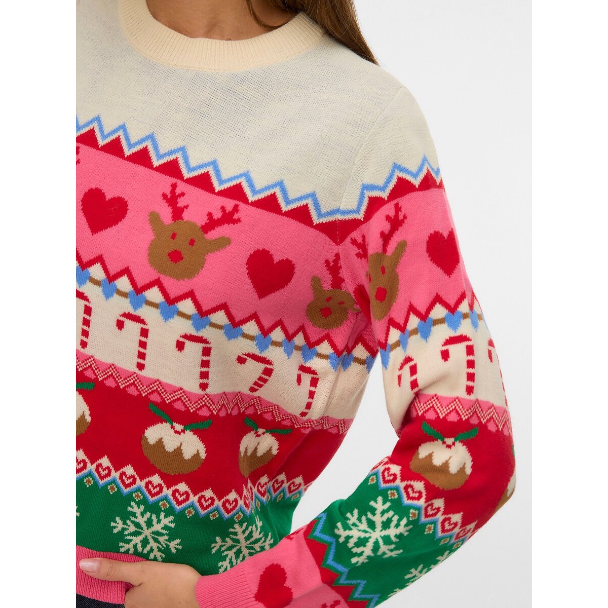 Christmas Jumper red print, VERO MODA