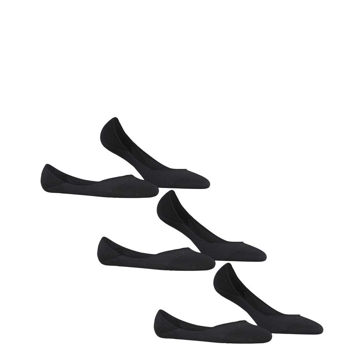 Chaussettes invisibles Step 3-Pack noir, FALKE