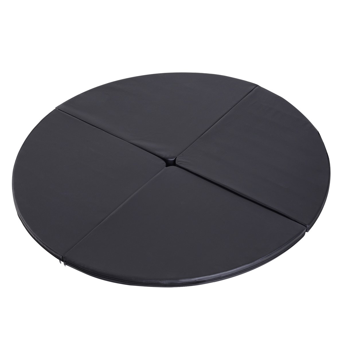 Tapis de protection pour pole dance Plastique noir, HOMCOM