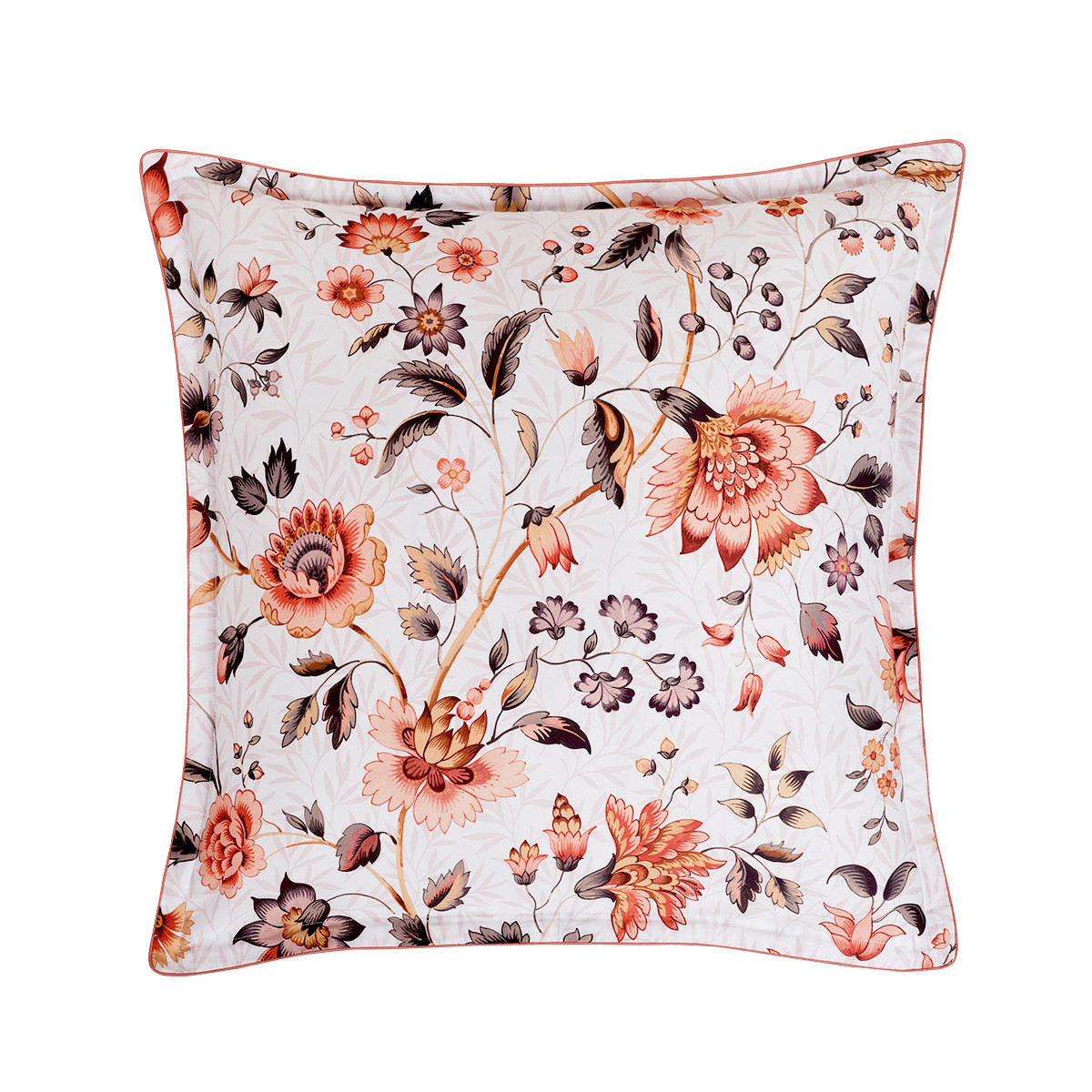 Parure housse de couette satin + 2 taies 65x65 cm INCANDESCENCE auburn, SENSEI MAISON