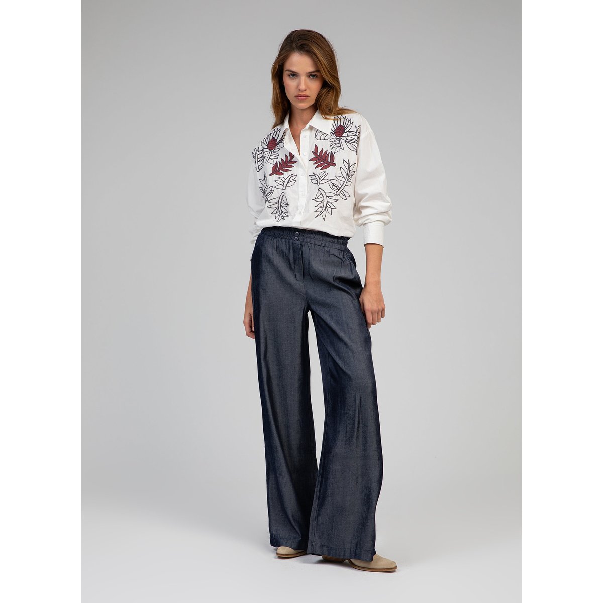Pantalon PEPITA indigo, AN'GE