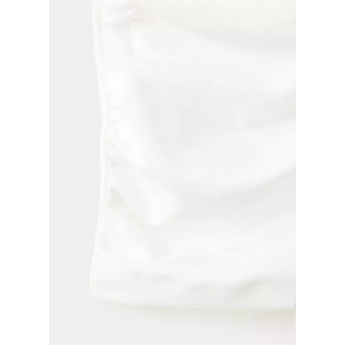 T-shirt coton drapé blanc cassé, MANGO TEEN
