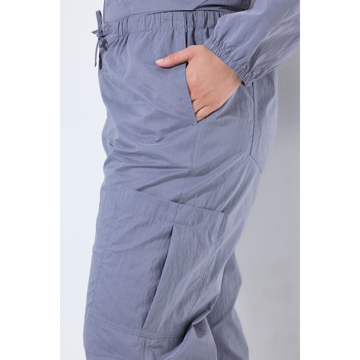 Pantalon cargo Rose, jambe large gris foncé, ULLA POPKEN