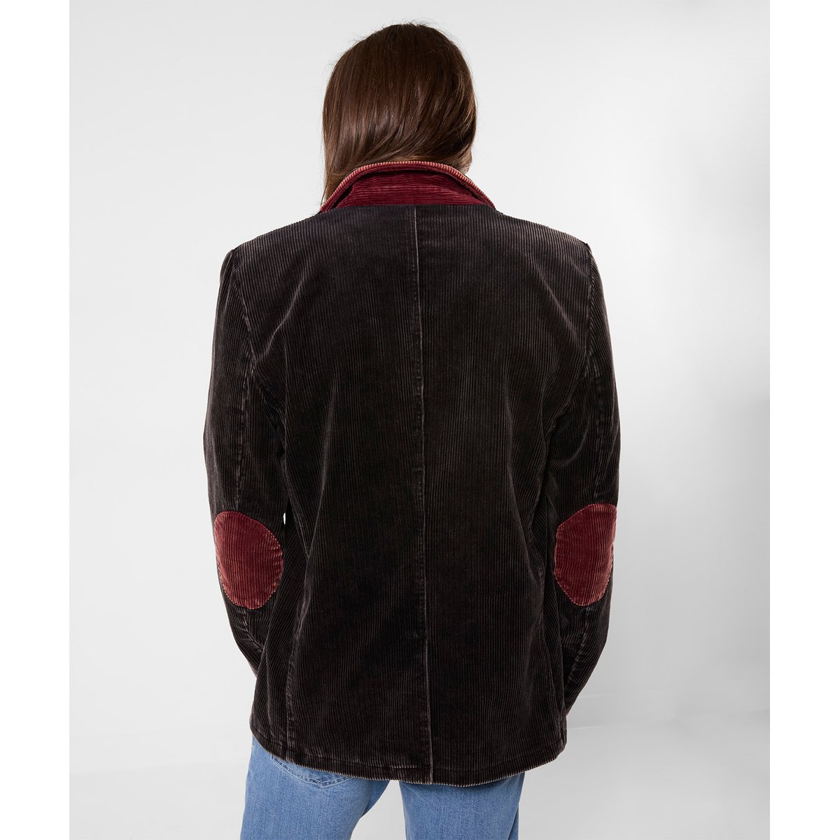Fabuleux Blazer en Velours Côtelé Délavé rouge, JOE BROWNS