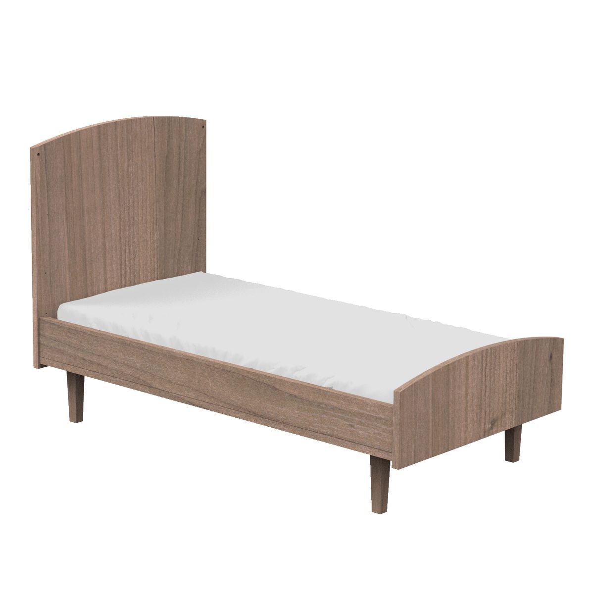 Lit évolutif en bois marron, SAUTHON