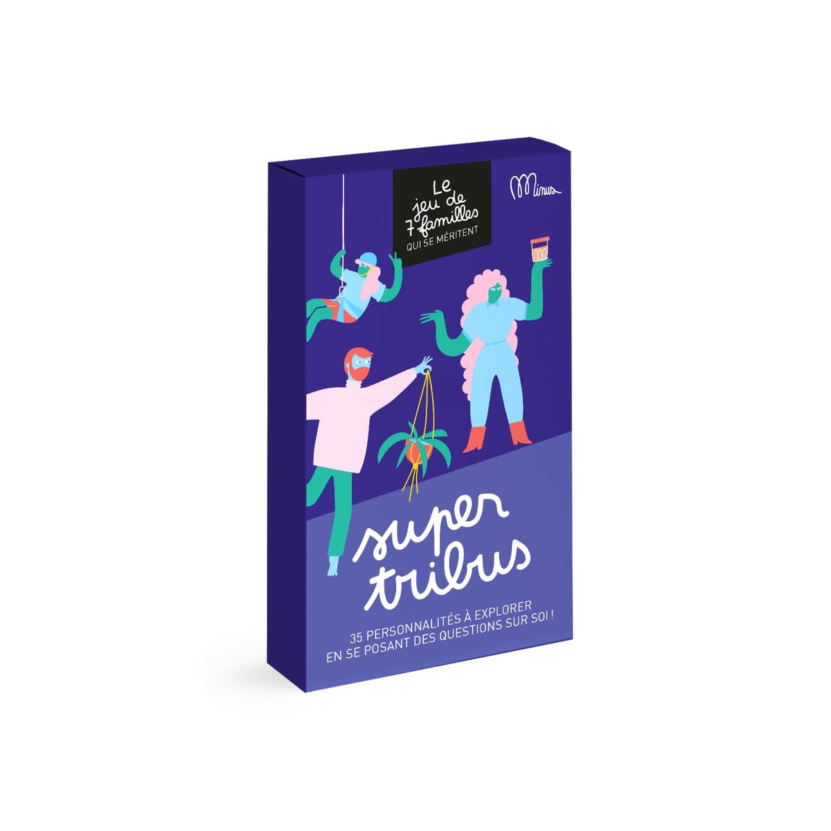 Jeu de 7 familles - Super tribus bleu marine, MINUS EDITIONS