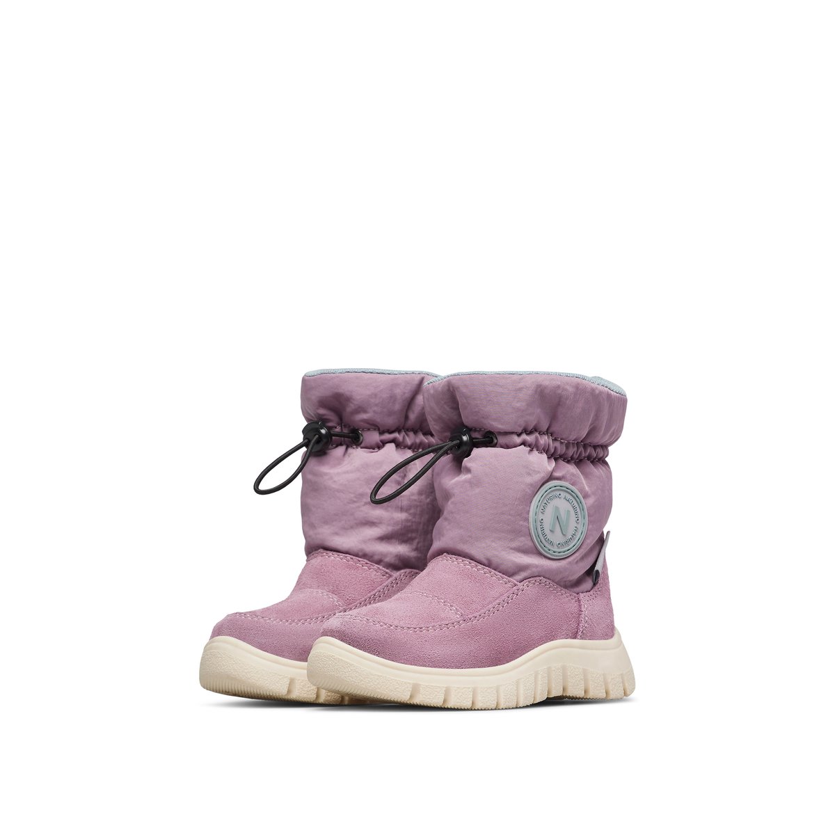 Bottes en suède et tissu technique VARNA 2 WP. lilas-, NATURINO